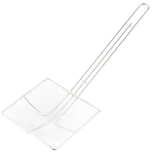 Thunder Group Fine Mesh Deep Fryer Oil Skimmer/Strainer – Professional Set of Two - One 7” And One 5” Square Cooking Skimmers - Image 3
