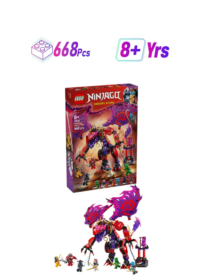 LEGO Ninjago Thunderfang Dragon Of Chaos 71832 (668) Pieces