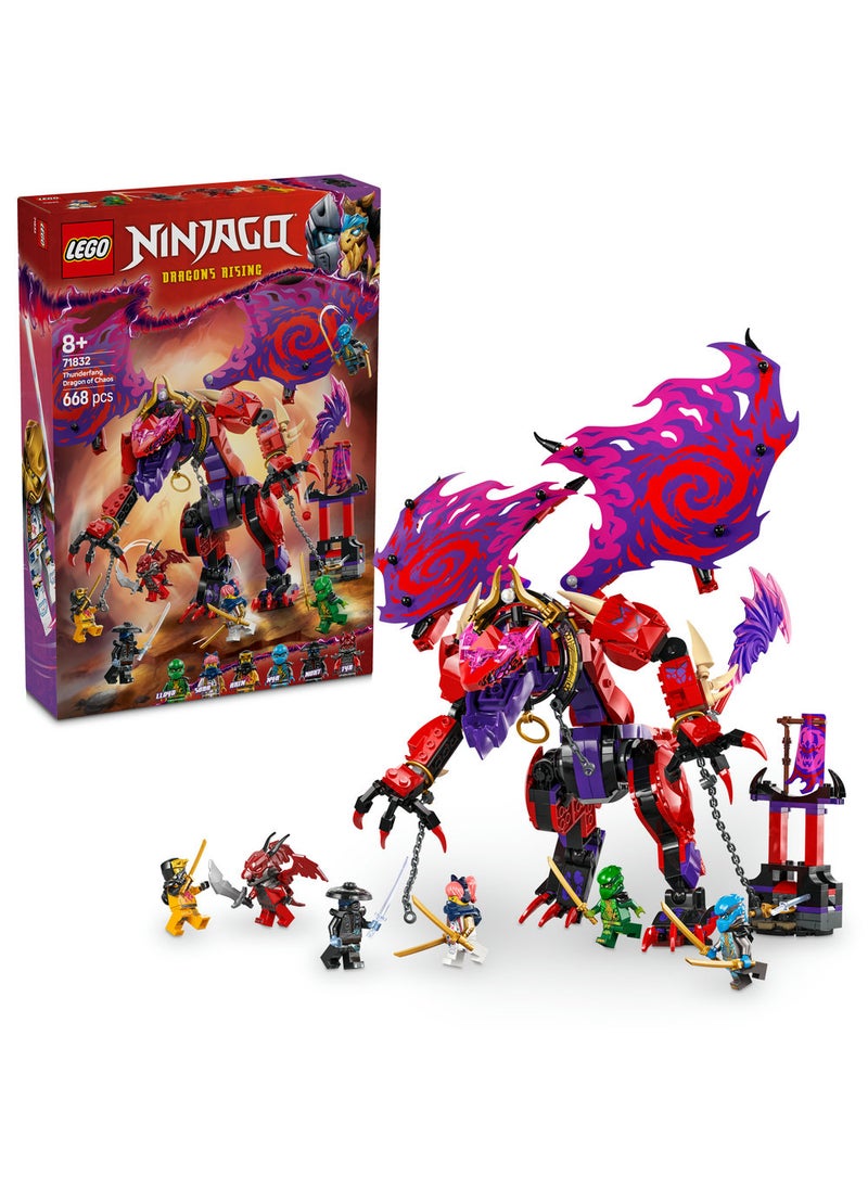 LEGO Ninjago Thunderfang Dragon Of Chaos 71832 (668) Pieces  - Image 1