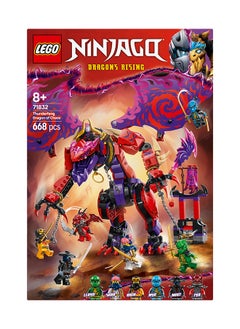 LEGO NINJAGO Thunderfang Dragon of Chaos Toy with 6 Ninja Warriors Minifigures - Good vs Evil Role Play Building Set for 8+ Year Old Boys & Girls - Gifts for Dragons Rising Show Fans - 71832 (668 pieces)  - Image 4