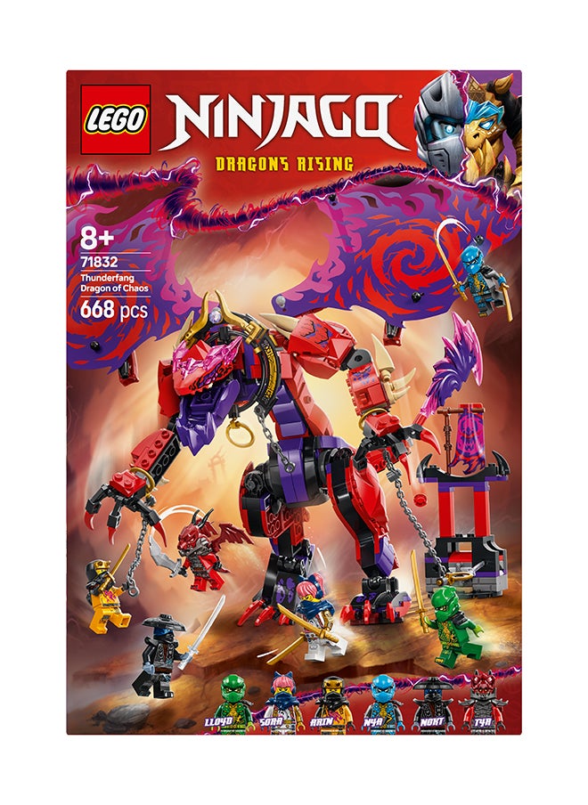 LEGO Ninjago Thunderfang Dragon Of Chaos 71832 (668) Pieces  - Image 4