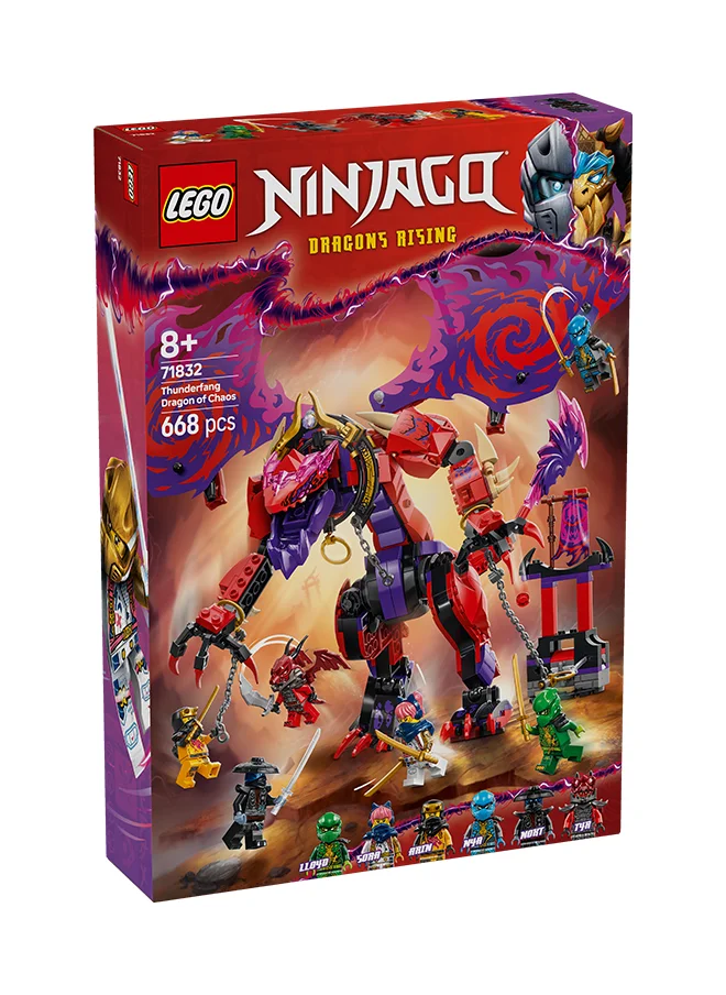 LEGO Ninjago Thunderfang Dragon Of Chaos 71832 (668) Pieces