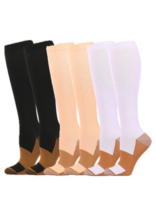 6 Pairs Copper Compression Socks For Men & Women Circulation For Running Hiking Cycling 15-20 mmHg (L/XL) - pzsku/ZEF9DBB37A18EE2140242Z/45/_/1695449157/278e39c8-8f7f-4e61-9f40-b336280f73ec