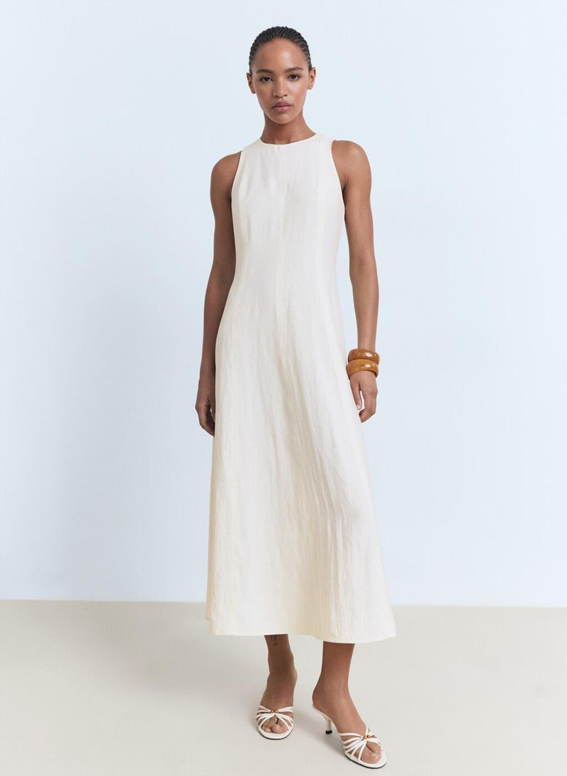 MANGO Flared midi-dress - Image 1