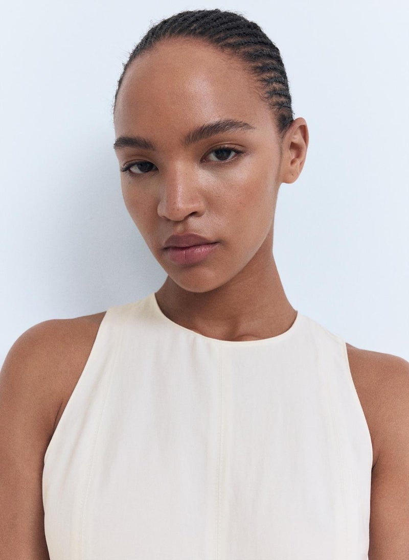 MANGO Flared midi-dress - Image 3