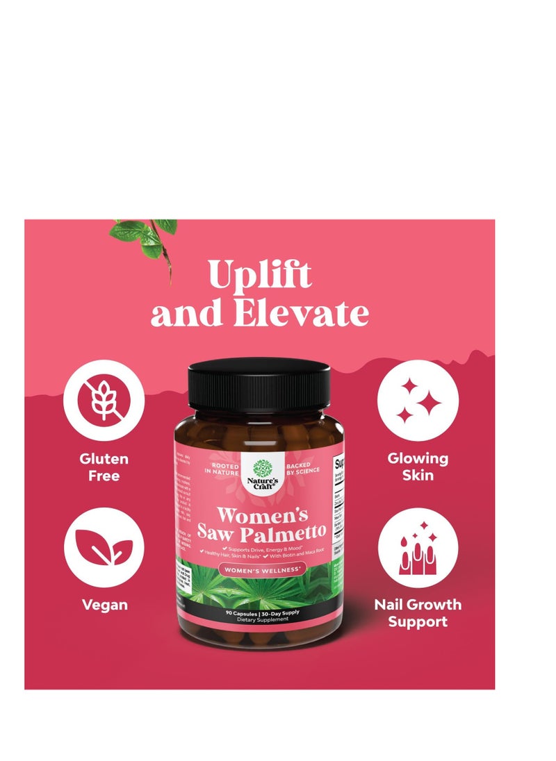 Nature's Craft - Women's Saw Palmetto 90 Capsules - Image 1