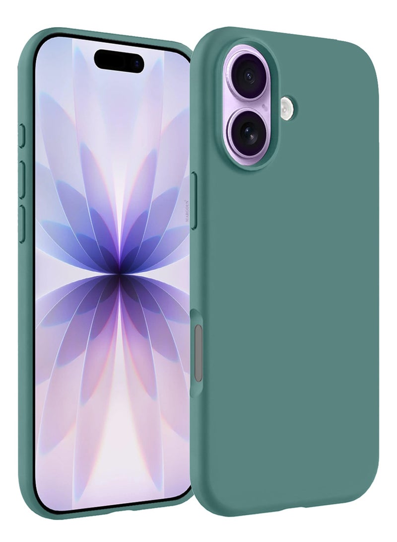 Silicone Protective Phone Case for iPhone 17 - Soft Anti-Scratch Microfiber Lining Ultra Slim Drop Protection Phone Cover - Cactus Green - Image 2