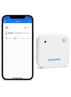 INKBIRD INKBIRD Bluetooth ONLY Temperature Smart Sensor IBS-TH2 Thermometer Alerts Calibration Interval Setting Graph and Data Export Data Logger NO Hygrometer Function  - Image 1