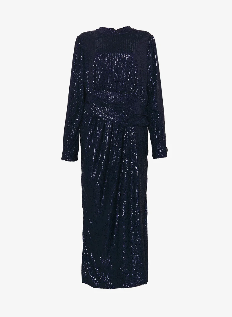 Khizana Plus size Shimmer Ruched Dress