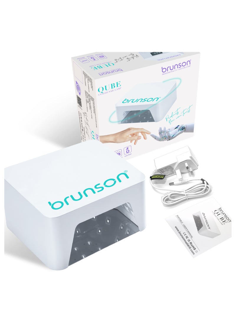brunson UV Light for Gel Nail Polish Cordless LED Nail Lamp – Brunson Qube 60W UV-LED Nail Dryer, Rechargeable LED Nail Light with 36 Beads, Portable Gel UV LED Nail Lamp with 4 Timer Settings and LCD Display  - Image 2