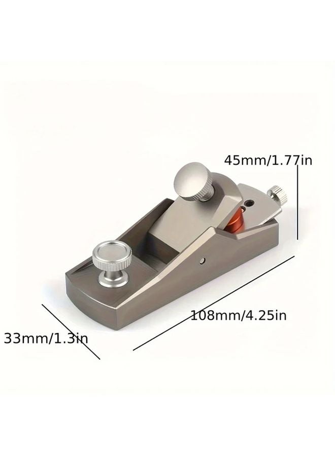 Mini Hand Planer Edge Trimming Machine Woodworking DIY Tool Silvery Gray 1pc - Image 4