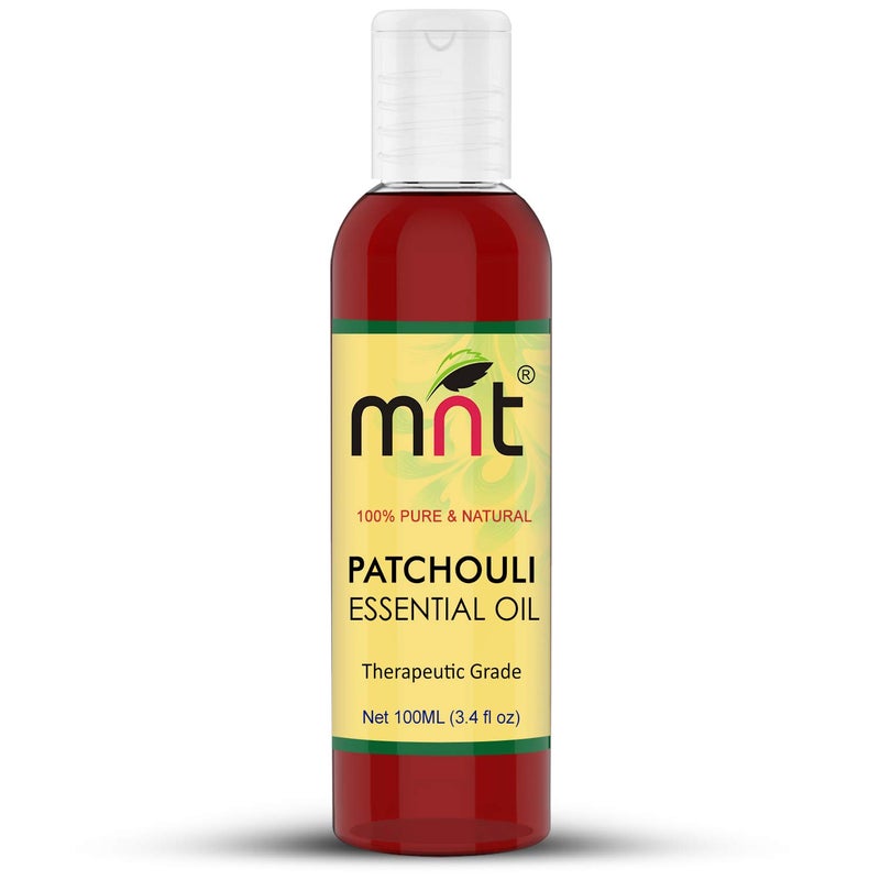 MNT Patchouli Essential Oil (100ml) 100% Pure Natural & Therapeutic Grade for Aromatherapy, Moisturizing Dry Skin & Skincare - Image 3