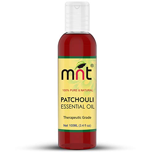 MNT Patchouli Essential Oil (100ml) 100% Pure Natural & Therapeutic Grade for Aromatherapy, Moisturizing Dry Skin & Skincare - Image 1