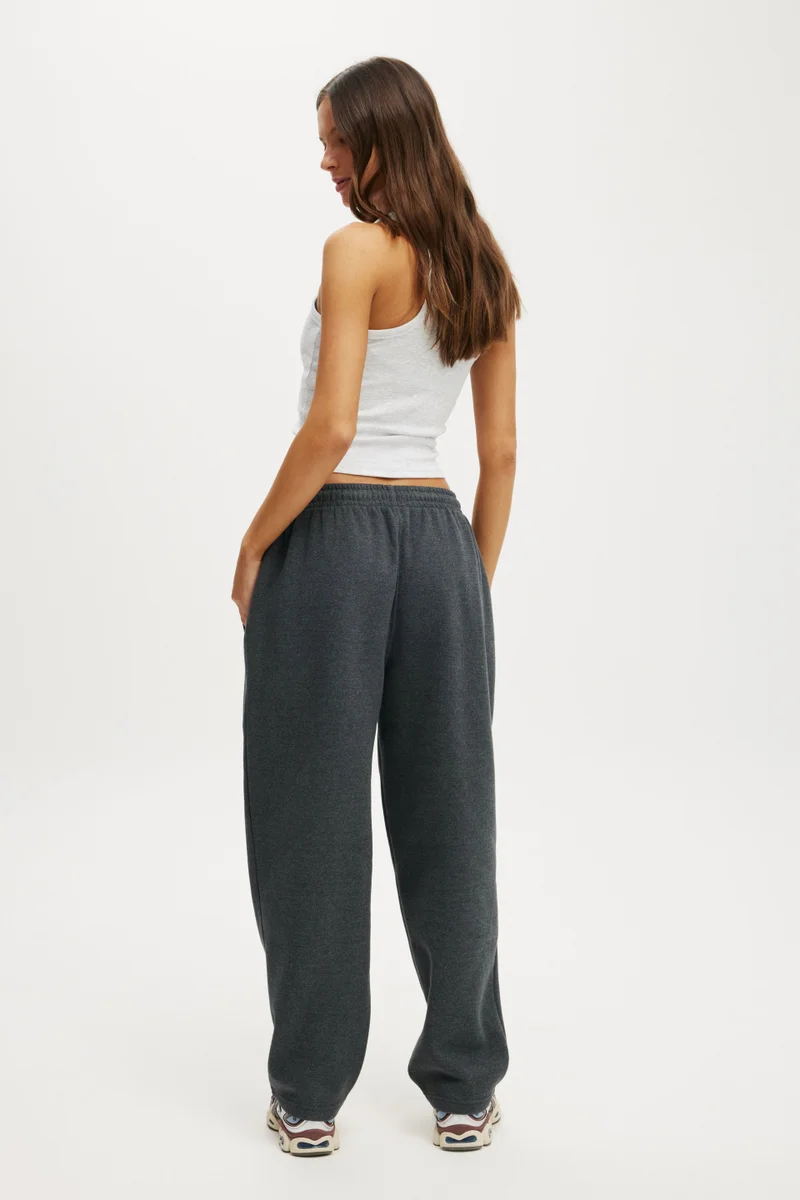 Cotton On  Plush Essential Barrel Sweatpant for Women | Best Price UAE