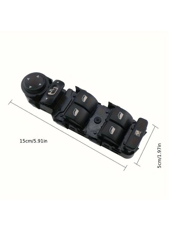 Left Side Main Window Driver Switch Compatible With 807 C5 C8 2001 2007 Plug And Play Direct Replacement Part 6554 HQ 6 Plus 3 Pins Black Durable ABS PP Plastic Vehicle Window Control Component - Image 2