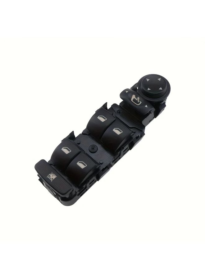 Left Side Main Window Driver Switch Compatible With 807 C5 C8 2001 2007 Plug And Play Direct Replacement Part 6554 HQ 6 Plus 3 Pins Black Durable ABS PP Plastic Vehicle Window Control Component - Image 1