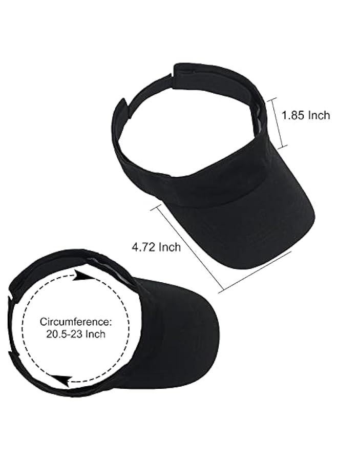 Arabest Adjustable Sport Sun Visor Hat with Empty Top Baseball Cap for Women and Men in Cotton - Image 2