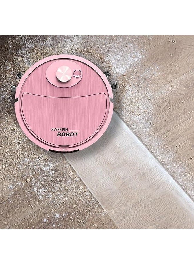 Robot Vacuum Cleaner, Sweeping Robot, Ultra Slim Quiet,1800pa Super-Strong Suction, Cleans Hard Floors to Medium-Pile Carpets, Integral Memory Multiple Cleaning Modes Vacuum Best for Pet Hair, Pink  - Image 2