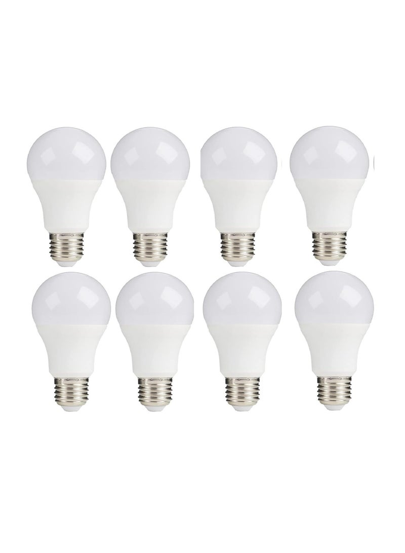 LED bulb 12 watts - E27 screw cap - provides all lighting uses inside the house - (yellow lighting) (8) 12 watts 