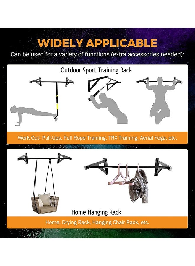 Generic Pull Up Bar Wall Set for Exercise Home Gym Tool Metal Sport Equipment Heavy Mount Ceiling Mounted Chin Up Bar  - Image 4