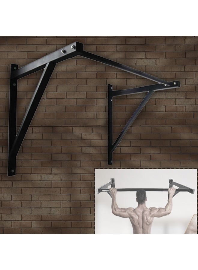 Wall Mounted Pull Up Bar, Exercise Home Gym Tool Metal Sport Equipment Heavy Mount Ceiling Mounted Chin Up Bar - Image 1