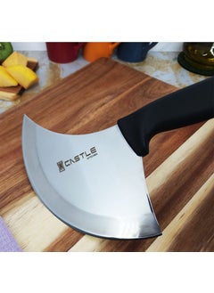 Incisive Kitchen Knife Crescent Pita Pastry Salad Pizza Mincer Knife Cutter Chopper Daily Use