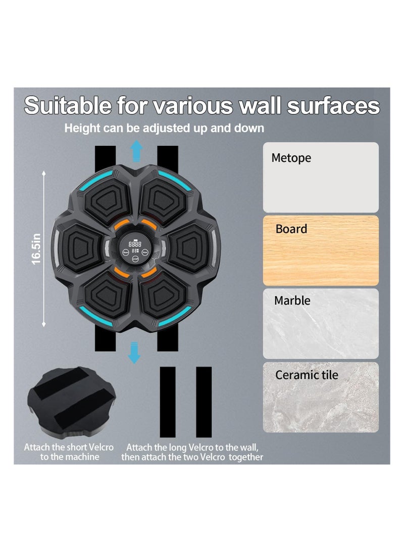 Smart Bluetooth Music Boxing Trainer - Wall-Mounted Electronic Boxing Practice Target with 9 Modes for Focus and Agility Training - Perfect Indoor Exercise Gift for Adults and Kids. - Image 3