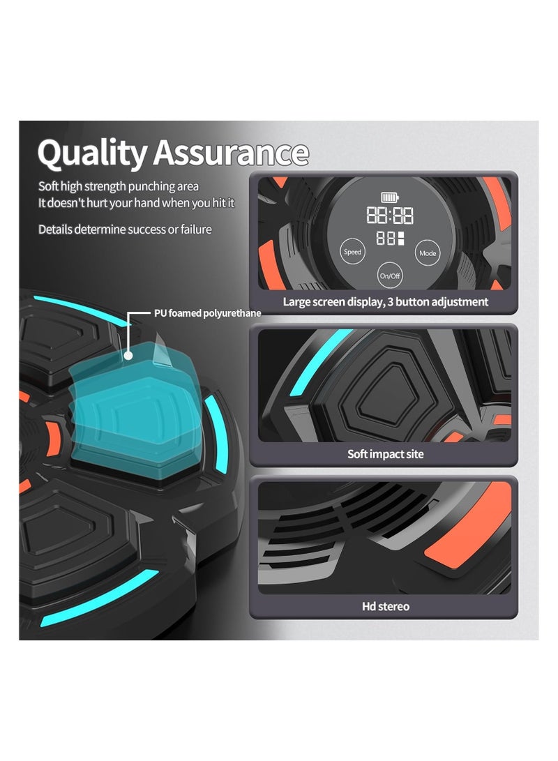 Smart Bluetooth Music Boxing Trainer - Wall-Mounted Electronic Boxing Practice Target with 9 Modes for Focus and Agility Training - Perfect Indoor Exercise Gift for Adults and Kids. - Image 4