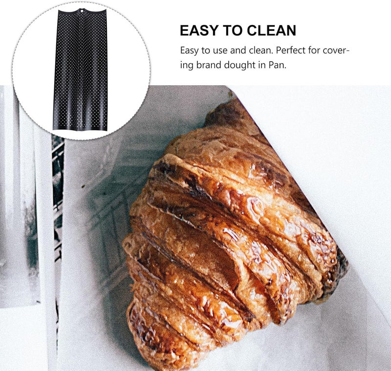 Bread Stick Baking Mould Small Size 2-slot Black Nonstick French Bread Pan for Oven Baking Kitchen Tool - Image 3