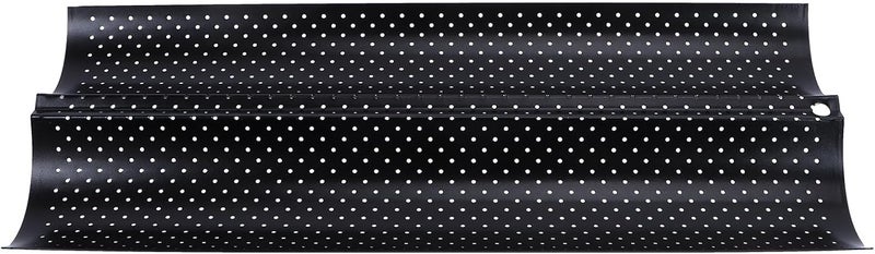 Bread Stick Baking Mould Small Size 2-slot Black Nonstick French Bread Pan for Oven Baking Kitchen Tool - Image 1