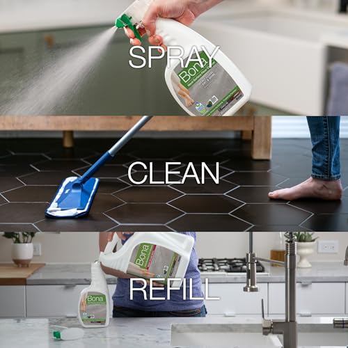 Bona Multi-Surface Floor Cleaner Spray - 32 fl oz - Unscented - Refillable - Residue-Free Floor Cleaning Solution for Stone, Tile, Laminate, and Vinyl Floors - Image 5