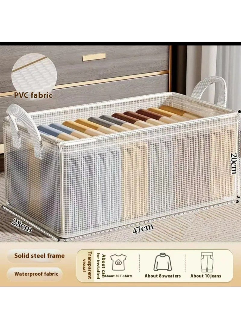 Transparent clothes organizer for the dressing room Clothes organizer with metal legs Essential - Image 5