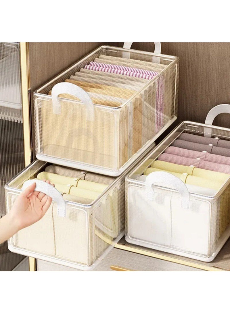 Transparent clothes organizer for the dressing room Clothes organizer with metal legs Essential - Image 1