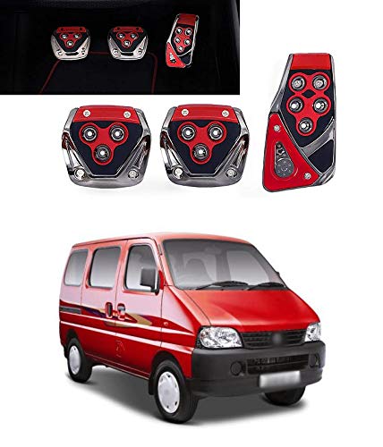 PRIKNIK Anti-Skid Car Pedals(Manual Shift) 3 Pcs Sports kit Pad Covers Set Compatible with E-eco - Image 5