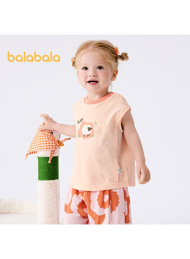 Balabala Baby Tank Top Boys Girls Summer Sweet Fashion All Cotton Comfortable Cute 209225122201 - Image 1