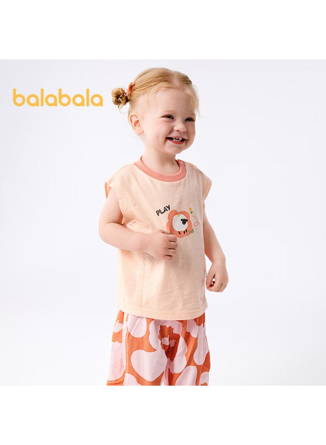 Balabala Baby Tank Top Boys Girls Summer Sweet Fashion All Cotton Comfortable Cute 209225122201 - Image 2
