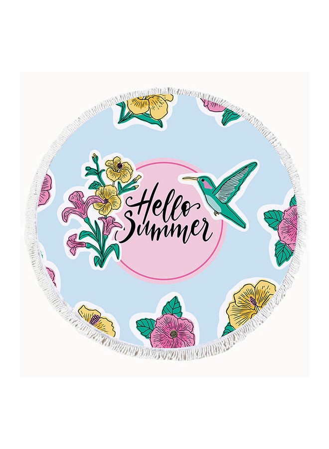 Home Print Double Layered Waterproof Beach Blanket 