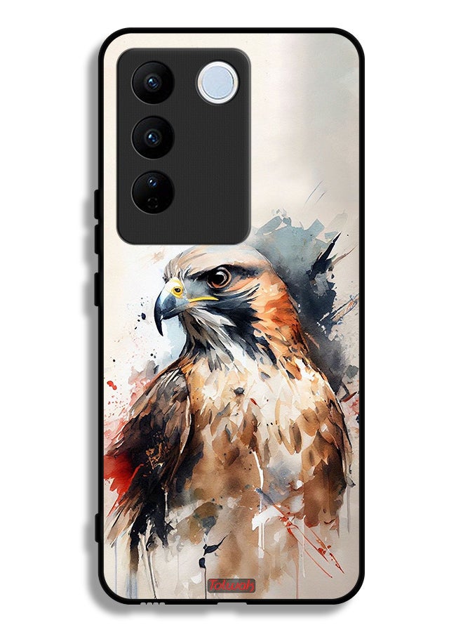Tolwak Vivo S16e Protective Case Cover Eagle Abstract Art - Image 1