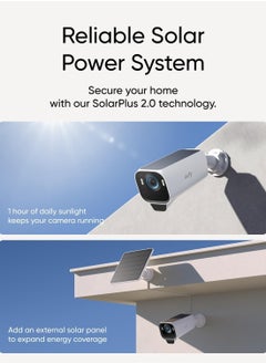 eufy eufy Security eufyCam S3 Pro Add-on Solar Security Camera Outdoor Wireless, Colour Night Vision, 4K Resolution, Forever Power 2.0, Face Recognition AI, Expandable Local Storage, No Monthly Fee  - Image 4