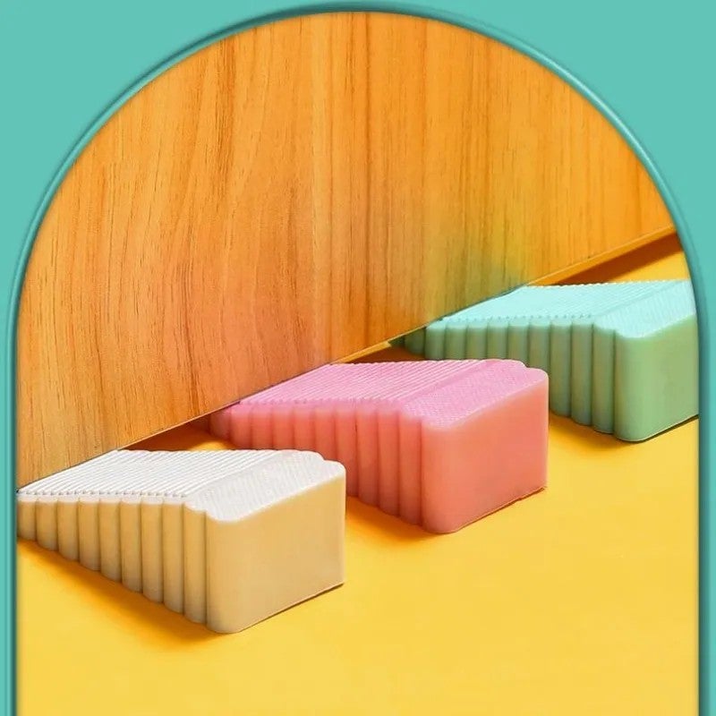Bluejw Safe Silicone Door Stop Stoppers Block Wedge Doorstops - Heavy Duty Door Stopper for Home, Office, & Other Hardware - Anti-Collision Stops-Tools - Image 3