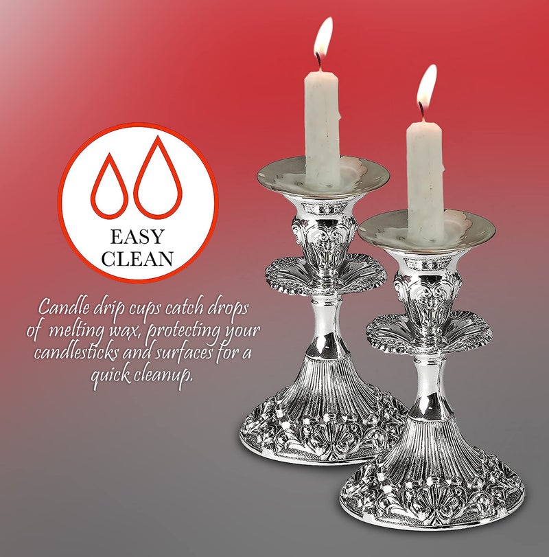 نير ميتزفه حامل شموع معدني من قطعتين - Image 3