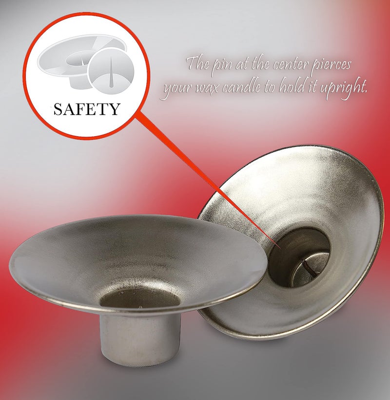 نير ميتزفه حامل شموع معدني من قطعتين - Image 2