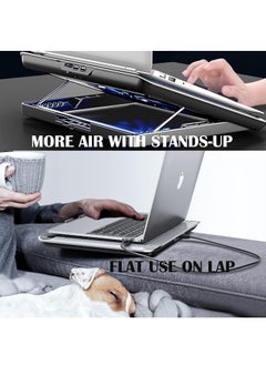 Q5 Aluminum Laptop Cooling Stand 6 Fans - Speed Control With LCD Display - 5 Level Adjustable Height - Support Laptop Up to 17 Inch - pzsku/ZEF9E8CCB990FEF3D7EECZ/45/_/1692630188/c706b5a7-a785-4501-bf0a-1680446c0e36