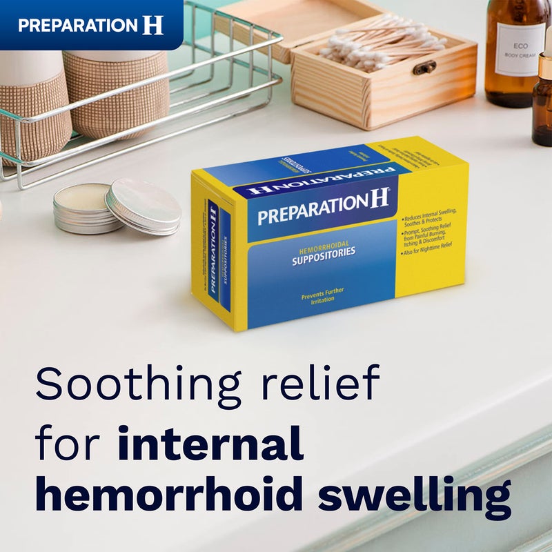 Preparation H Hemorrhoid Suppositories for Itching and Discomfort Relief - 24 Count - Image 2