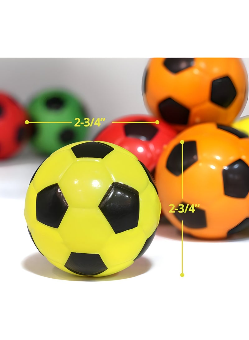 MAGIC VAULT Novelty Place Squeezable Stress Soccers Assorted Colors - Excellent Anti-Stress Balls for Tension Relief - Relaxation Gadgets, Fidget Toys, Party Favors, Carnival Prizes(12 Pack & 6 Colors)  - Image 3
