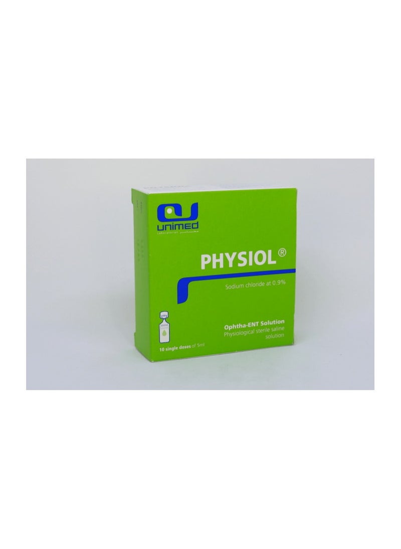 Julphar - Physiol 0.9% Solution 5ml- Pack of 10 - Image 1