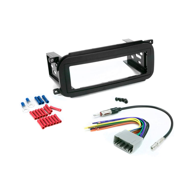 Scosche ICCR3BN Single DIN Radio Install Dash Kit Compatible with Select 2002-07 Chrysler, Dodge & Jeep Vehicles - Complete Basic Car Stereo Installation Kit - See Vehicle Fit Guide in Images - Image 1