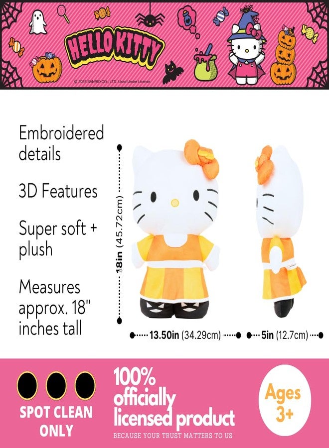 Franco Hello Kitty Halloween Candy Corn Bedding Super Soft Cozy Decorative Cuddle Pillow, (Officially Licensed Product) by Franco Collectibles - Image 2