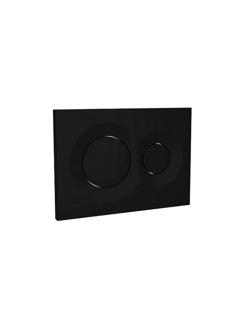 KOHLER LYNK Pneumatic Dualflush Faceplate in Matt Black color compatible with Kohler Pneumatic inwall tank or cistern tank