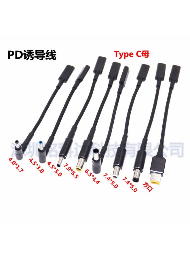 100w Pd Deception Line Typec Mother To Dc5525/4530/7450/square Laptop Fast Charging Line - Image 2